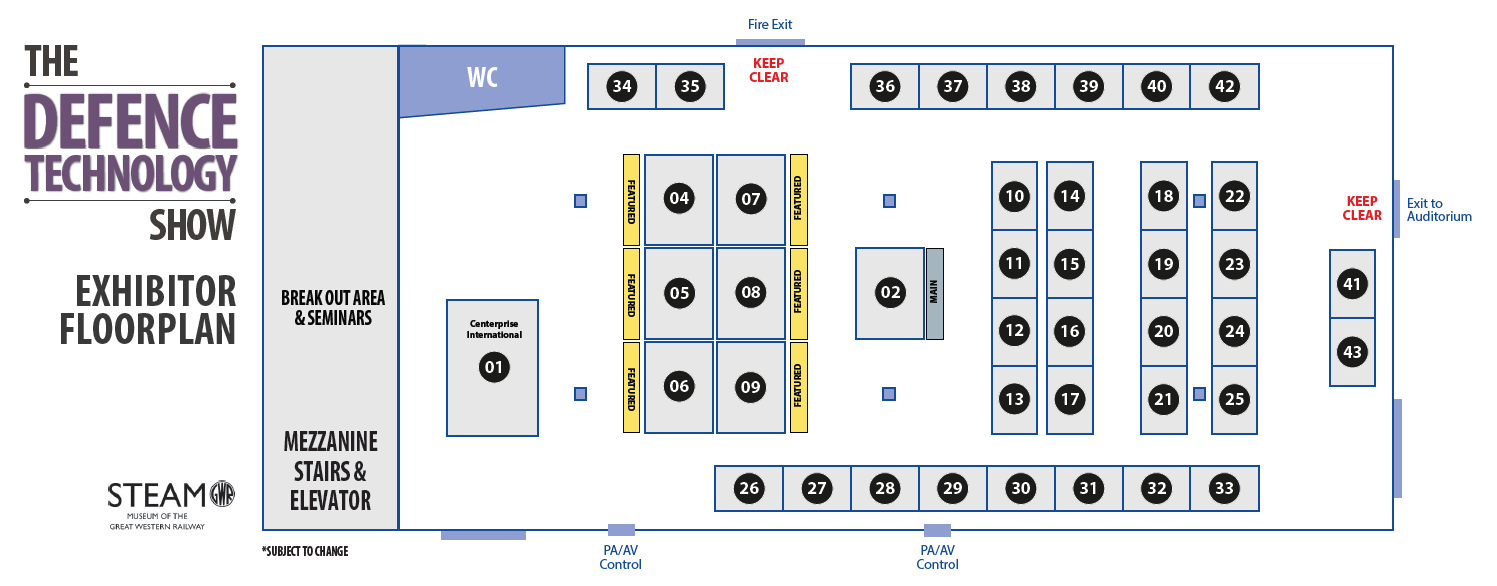 Exhibition floorplan